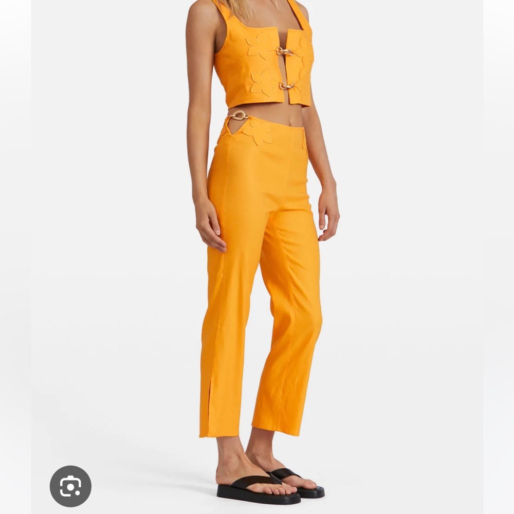 BNWT Cult Gaia Grier Pant in Marigold